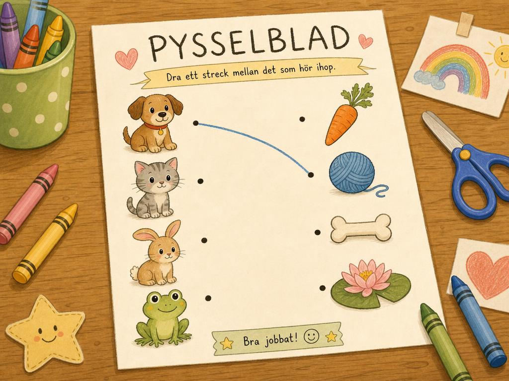 🎒 Pysselblad kopplat till sagan